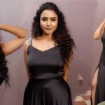 Tamil TV Serial Actress Janani Ashok Kumar in Black Gown: Pure Glamour | Janani Ashok Kumar new trending pics | Trendigstorys.com